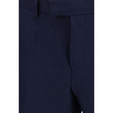 Hugo Boss Black Blue Linen Two-Piece Suit