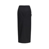 Givenchy Black Wool Oves Aries Midi Skirt