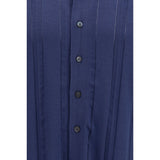 Piacenza Cashmere Blue Cotton Polo Shirt