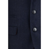 Brunello Cucinelli Blue Wool Oves Aries Two-Piece Suit