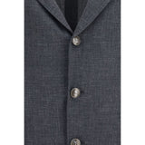Brunello Cucinelli Gray Wool Oves Aries Blazer