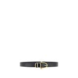 Chloé Black Calf Leather Bos Taurus Regular Belt