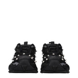 Versace Black Fabric Chunky Sneakers