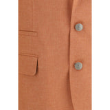 Brunello Cucinelli Orange Wool Oves Aries Blazer