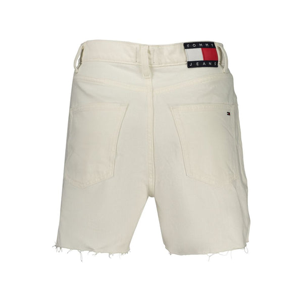 Tommy Hilfiger White Cotton Women Shorts