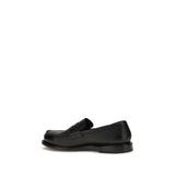 Premiata Black Calf Leather Bos Taurus Slip-On Loafers