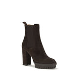 Gianvito Rossi Brown Calf Leather Bos Taurus Ankle Boots