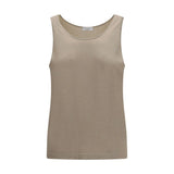 Brunello Cucinelli Beige Cashmere Tank Tops