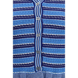 Ganni Blue Cotton Cardigan