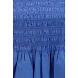 Ganni Blue Cotton Blouse