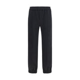 Valentino Garavani Black Cotton Joggers (Workout Pants)