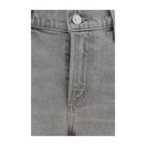 Citizens of Humanity Gray Cotton Straight-Leg Jeans