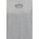 Ganni Gray Cotton Sweatshirt