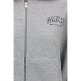 Ganni Gray Cotton Sweatshirt