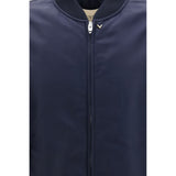 Valentino Garavani Blue Polyamide Bomber