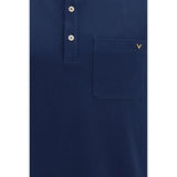 Valentino Garavani Blue Cotton Polo Shirt