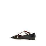 Valentino Garavani Black Goatskin Ballet Flats