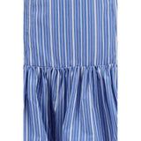 Ganni Blue Cotton Mini Skirt