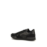 Valentino Garavani Black Polyester Athletic Sneakers