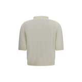Balmain White Wool Oves Aries Polo Shirt