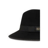 Valentino Garavani Black Cotton Fedora