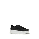 Alexander McQueen Black Calf Leather Bos Taurus Platform Sneakers