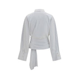 7FOR White Cotton Dress Shirt