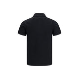 Balmain Black Cotton Polo Shirt