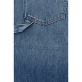 7FOR Blue Cotton Bermuda Shorts