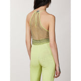 Patrizia Pepe Yellow Polyester Tank Tops