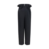 Khaite Black Wool Oves Aries Casual Pants