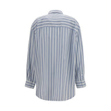 Gucci Blue Silk Shirt
