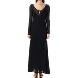 Tom Ford Black Metallic Fibre Casual Dress