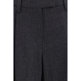 Brunello Cucinelli Gray Wool Oves Aries Dress Pants