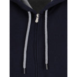 Brunello Cucinelli Blue Cotton Sweatshirt
