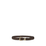 Brunello Cucinelli Brown Calf Leather Bos Taurus Belt