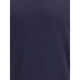 Brunello Cucinelli Blue Wool Oves Aries Turtleneck