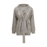 Brunello Cucinelli Beige Linen Cardigan