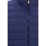 Brunello Cucinelli Blue Polyester Sleeveless Jacket