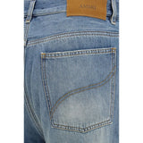 Amiri Blue Cotton Flared Jeans