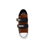 Palm Angels Brown Calfskin Low Top Sneakers