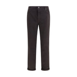 Brunello Cucinelli Brown Cotton Relaxed Fit Jeans