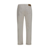 Brunello Cucinelli White Cotton Straight-Leg Jeans
