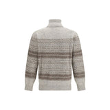 Brunello Cucinelli Gray Alpaca Vicugna Pacos Turtleneck