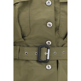 Alexander McQueen Bicolor Cotton Full-Length Jacket