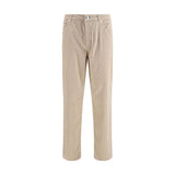 Brunello Cucinelli Beige Cotton Casual Pants