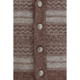 Brunello Cucinelli Bordeaux Alpaca Vicugna Pacos Cardigan