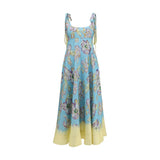 Alemais Multicolor Linen Casual Dress
