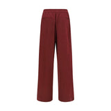 Brunello Cucinelli Bordeaux Cotton Athletic Pants