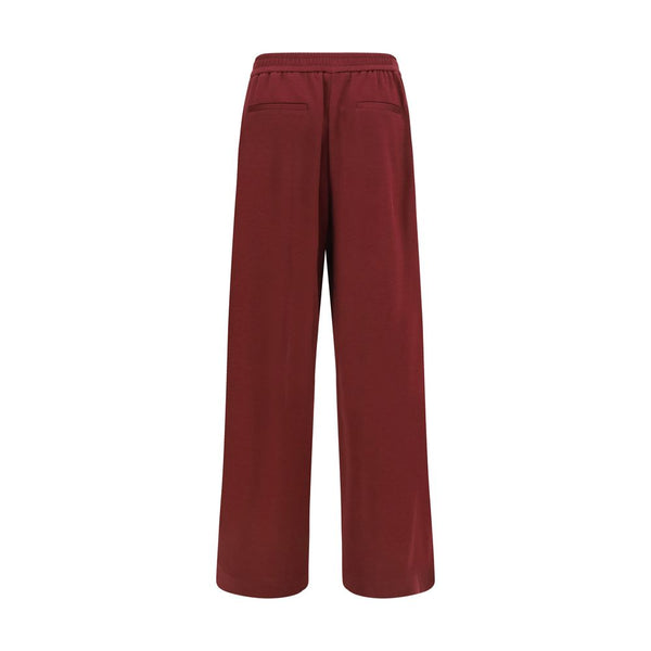 Brunello Cucinelli Bordeaux Cotton Athletic Pants
